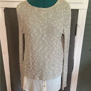 Women's Gray Knit Sweater Top Small